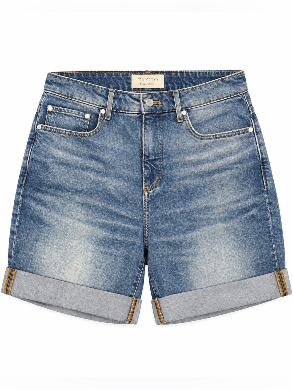 Pilcro Anthropologie Size 28 High Rise Cuffed Denim Shorts Tencel Stretch